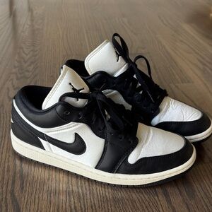 Women’s Jordan Low Panda with Satin Shoes